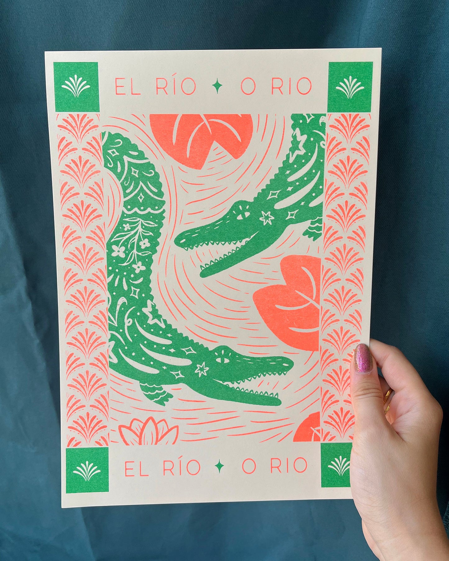 El Río ✧ Jacaré-açu | Art Risograph Print