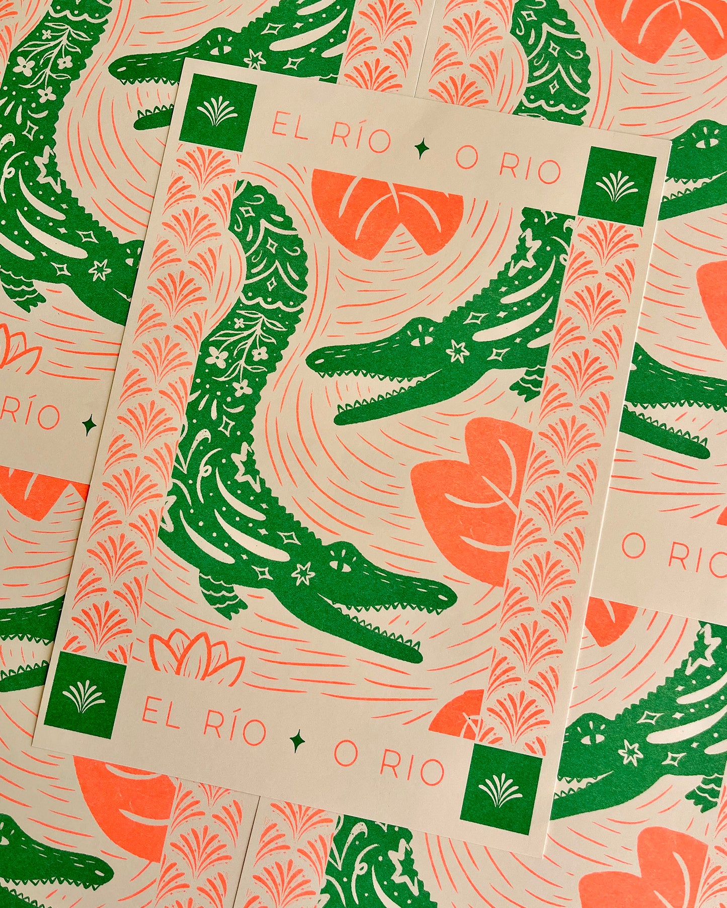 El Río ✧ Jacaré-açu | Art Risograph Print
