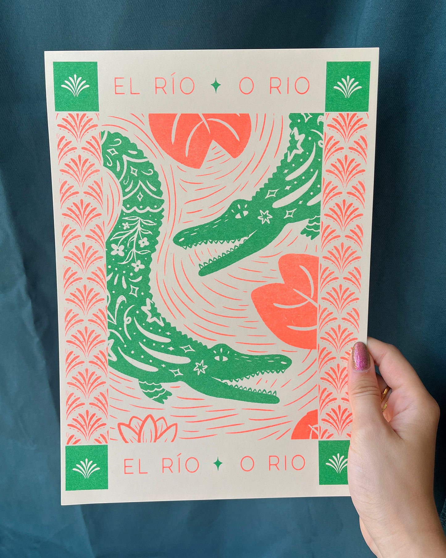 El Río ✧  Jacaré-açu | Art Risograph Print